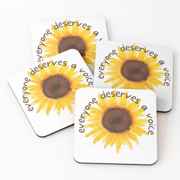 Item preview, Everyone deserves a voice sunflower designed and sold by ciarameadows.