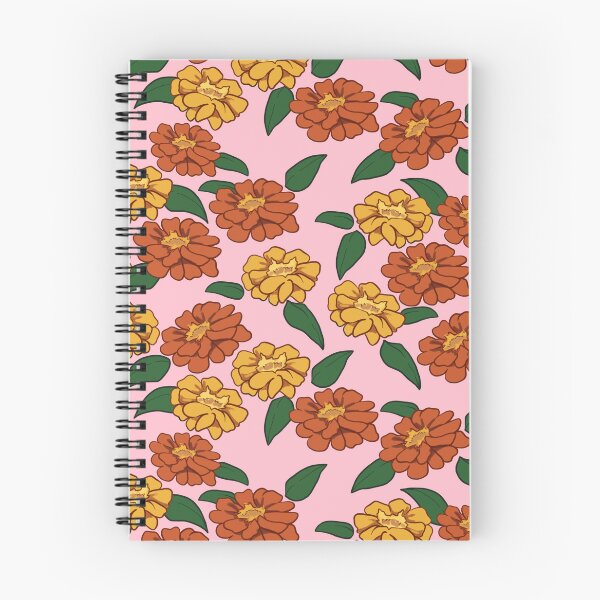 Item preview, April Marigolds on pink designed and sold by Cass Noel Studio.