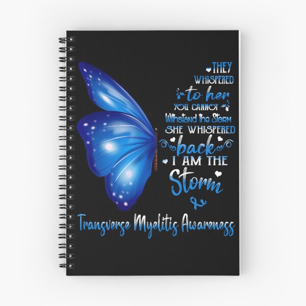 Item preview, She Whispered Back I Am The Storm Transverse Myelitis Awareness Butterfly designed and sold by frechettee.