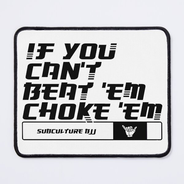 Item preview, BJJ Brazilian jiu-jitsu white Belt choke designed and sold by TheEP.