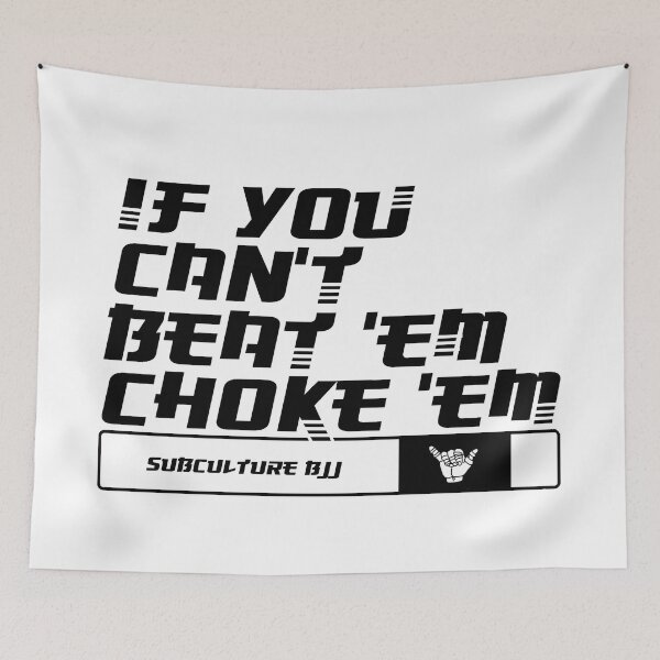 Item preview, BJJ Brazilian jiu-jitsu white Belt choke designed and sold by TheEP.
