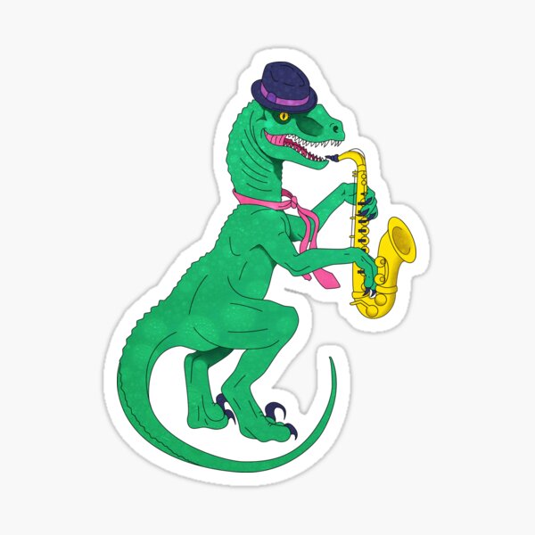 Jazziraptor Sticker