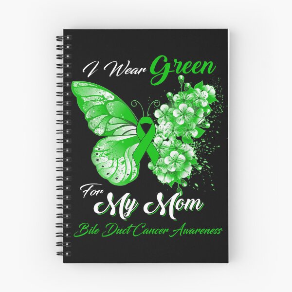Item preview, I Wear Green For My Mom Bile Duct Cancer Awareness Butterfly Ribbon Gifts designed and sold by Adropine.