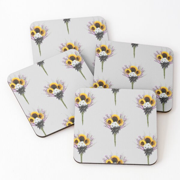 Item preview, subtle non binary pride flowers designed and sold by LittleFinds.