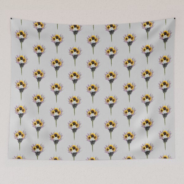 Item preview, subtle non binary pride flowers designed and sold by LittleFinds.