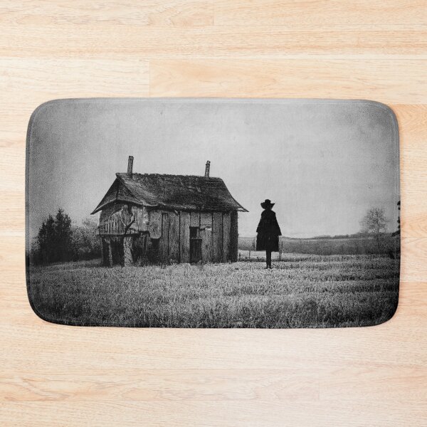 Item preview, Old creepy photo of scarecrow in the countryside A.I. generated designed and sold by JinxedMonster.