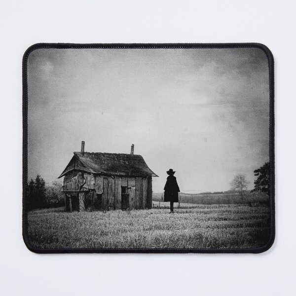 Item preview, Old creepy photo of scarecrow in the countryside A.I. generated designed and sold by JinxedMonster.