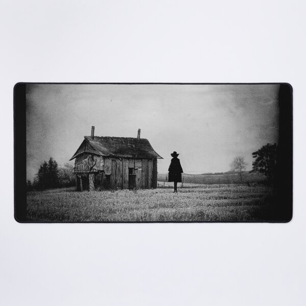 Item preview, Old creepy photo of scarecrow in the countryside A.I. generated designed and sold by JinxedMonster.