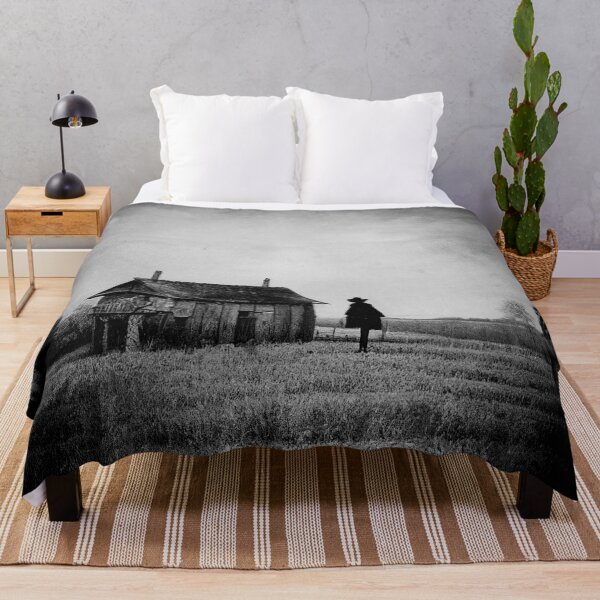 Item preview, Old creepy photo of scarecrow in the countryside A.I. generated designed and sold by JinxedMonster.
