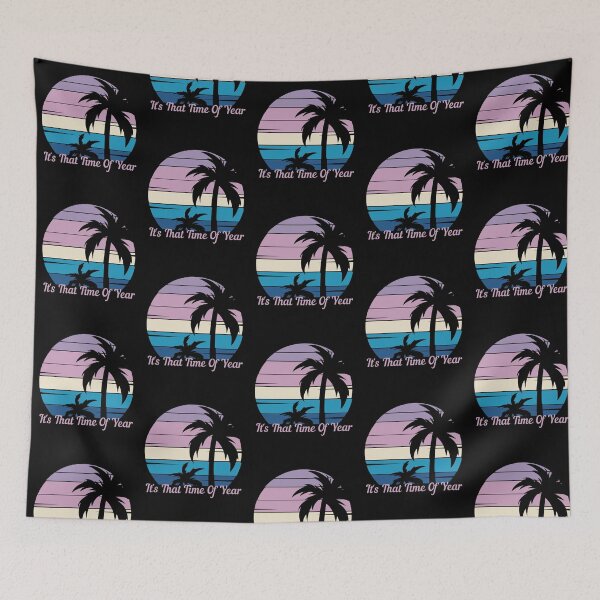 Item preview, It's That Time Of Year - Beach Vibes, Vintage Tropical Sunset designed and sold by Sun Sand & Sea Art.