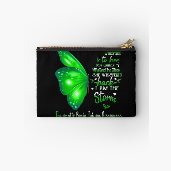 Item preview, She Whispered Back I Am The Storm Traumatic Brain Injury Awareness Butterfly designed and sold by frechettee.