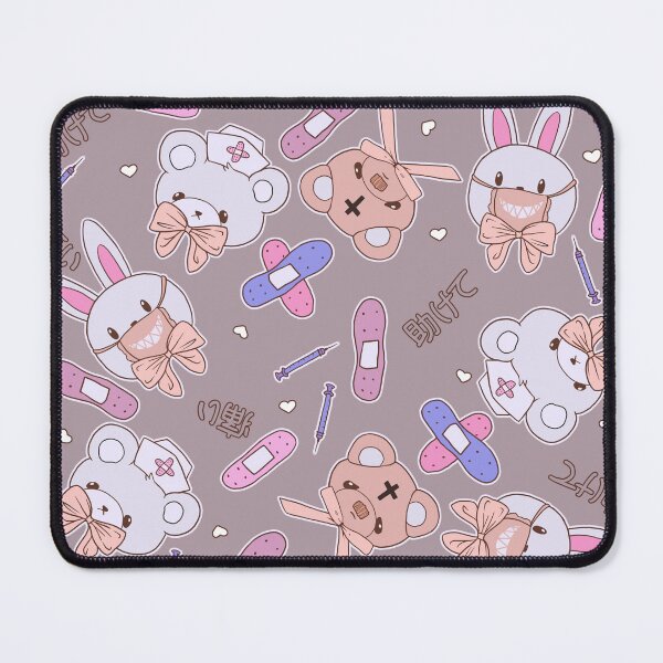 Item preview, Nurse Bears and Bunnies on Chocolate designed and sold by Cass Noel Studio.