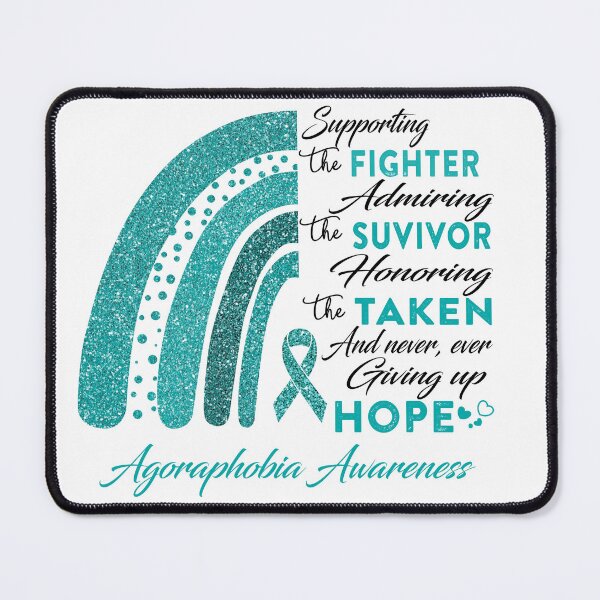 Item preview, Agoraphobia Warrior Supporting Fighter Agoraphobia Awareness designed and sold by Gillosina.