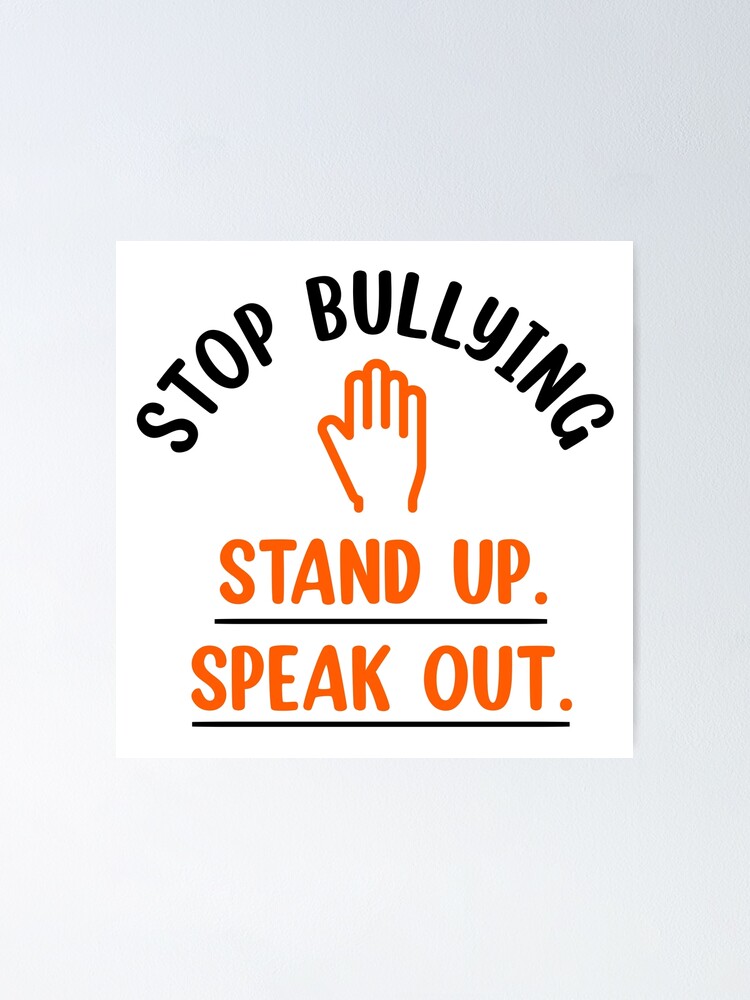 Sweat à Capuche Stop Bullying - Message Anti-harcèlement - Col Rond Confortable - Taille S-3XL