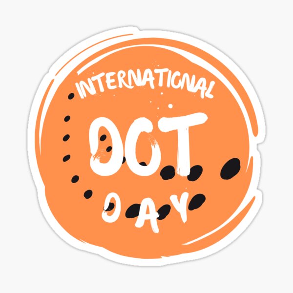 "Happy International Dot Day happy dot day dot day " Sticker for