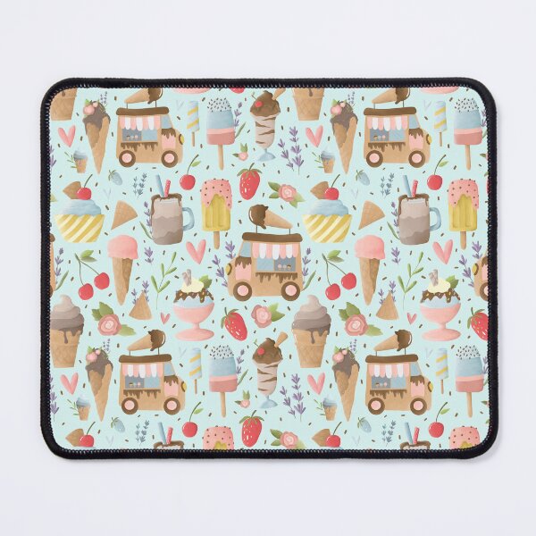 Item preview, Ice cream Truck on Blue designed and sold by OranelloDesigns.