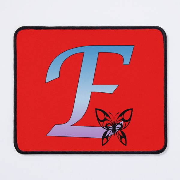 Item preview, Butterfly Silhouette on Monogram Letter E Gradient Blue Purple designed and sold by AliCatOriginals.