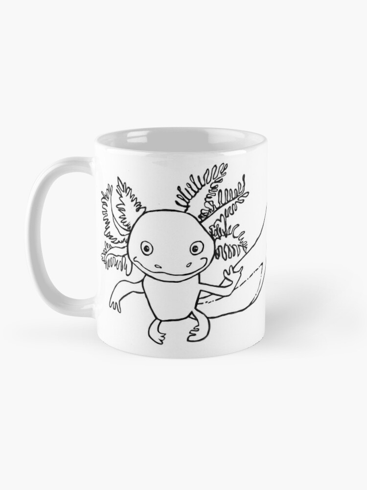 Ask Me About My Axolotl Cute Salamander White 11oz Ceramic Mug