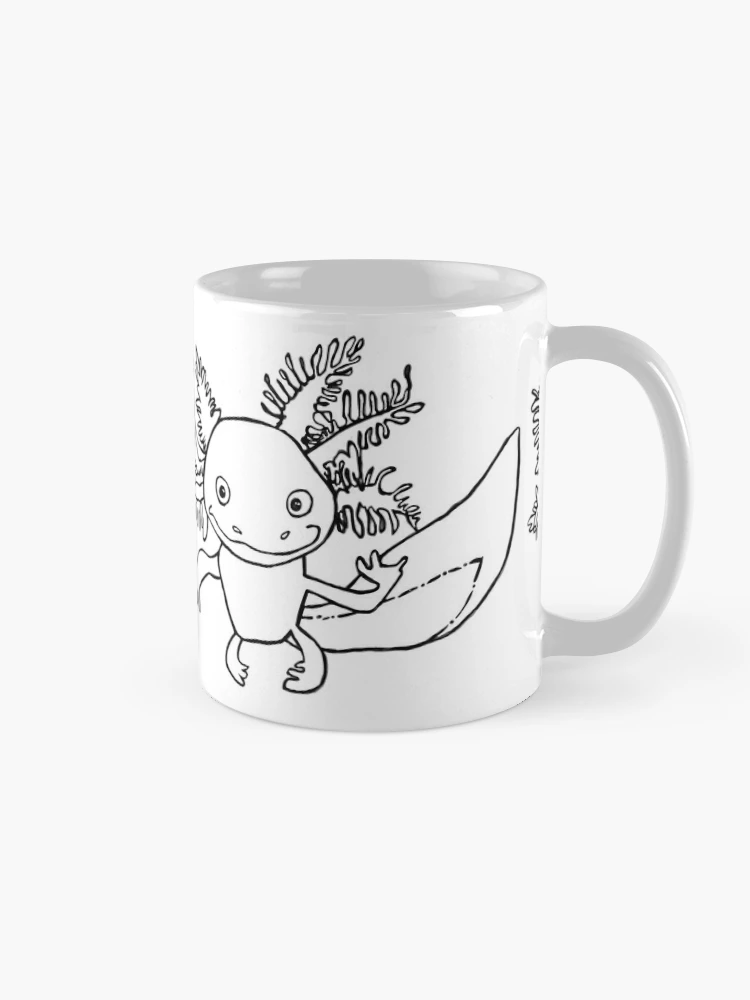 Ask Me About My Axolotl Cute Salamander White 11oz Ceramic Mug