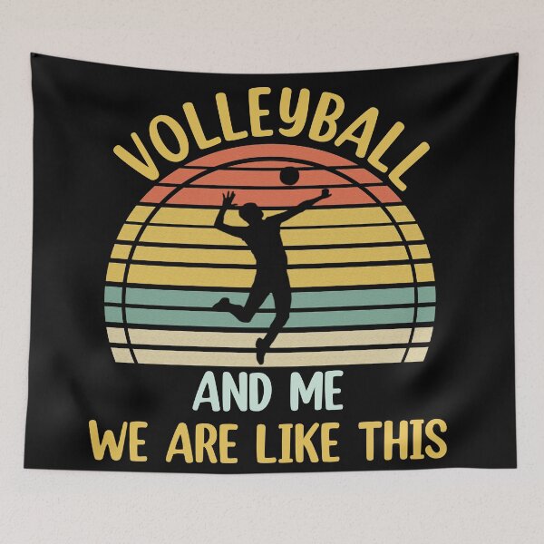 Item preview, Funny Retro Athletic Volleyball Team Sport Net Spike For Men  designed and sold by Rami Khalifah.