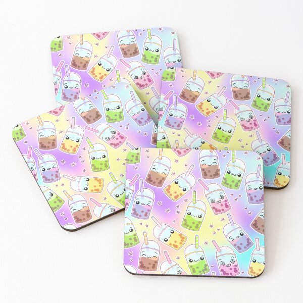Item preview, Boba milk tea on gradient background designed and sold by Cass Noel Studio.