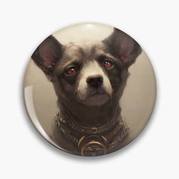 Item preview, A portrait of a fantasy hero dog designed and sold by ArchiesGallery.