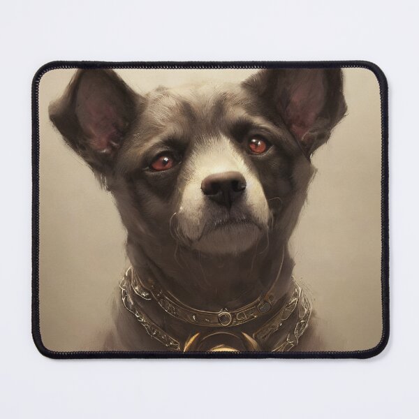 Item preview, A portrait of a fantasy hero dog designed and sold by ArchiesGallery.