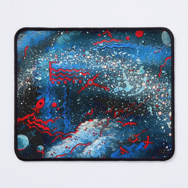Item preview, Blue Space Red Symbols designed and sold by korynaq.
