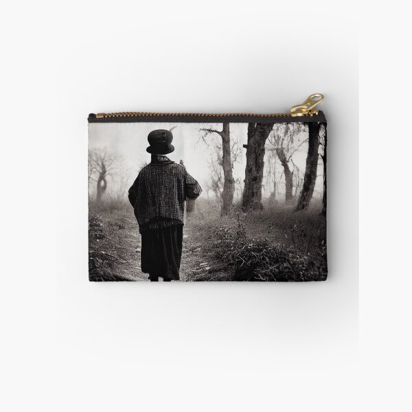 Item preview, Vintage creepy photo of person in the countryside A.I. generated designed and sold by JinxedMonster.