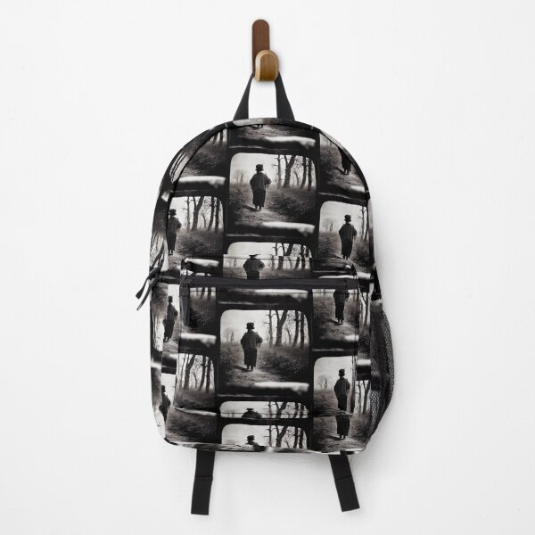 Item preview, Vintage creepy photo of person in the countryside A.I. generated designed and sold by JinxedMonster.