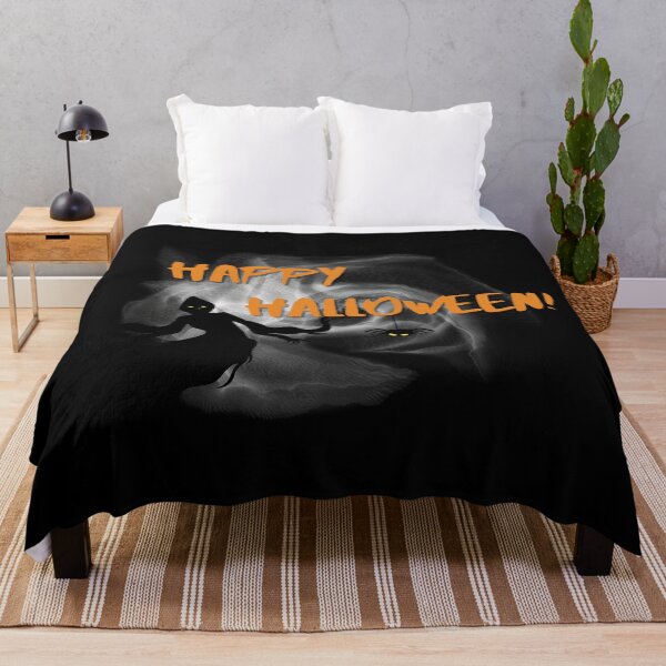 Item preview, Spooky Happy Halloween Ghost & Spider designed and sold by BreezyBalloon.