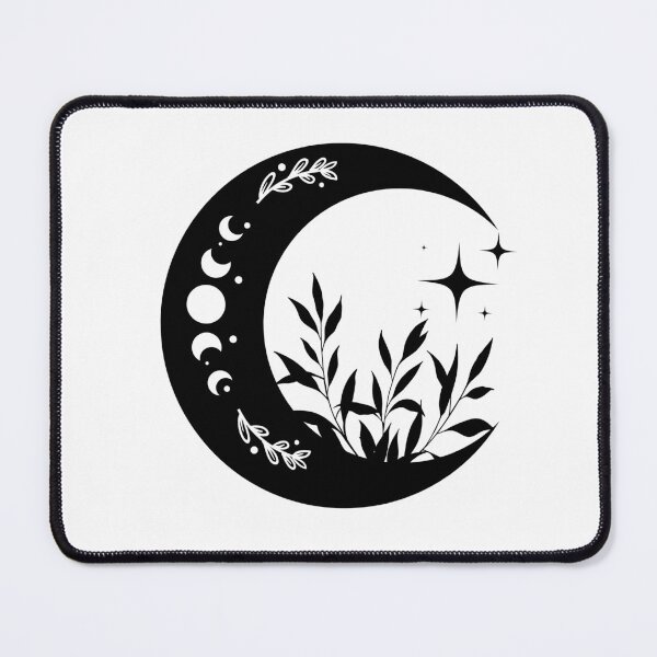 Item preview, Black and White Moon Floral Design designed and sold by DesignByAvery.