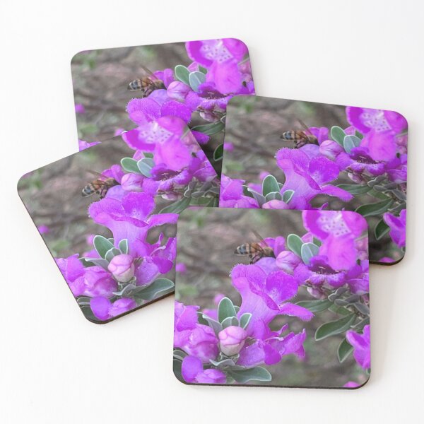 Item preview, Bee and purple flowers photography designed and sold by lemonsNlavender.