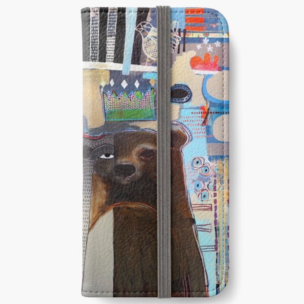 Bear in the Garden iPhone Wallet