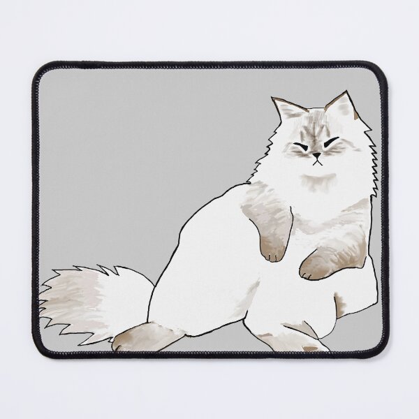 Item preview, Fluffy cat sitting like a human designed and sold by miyakod.