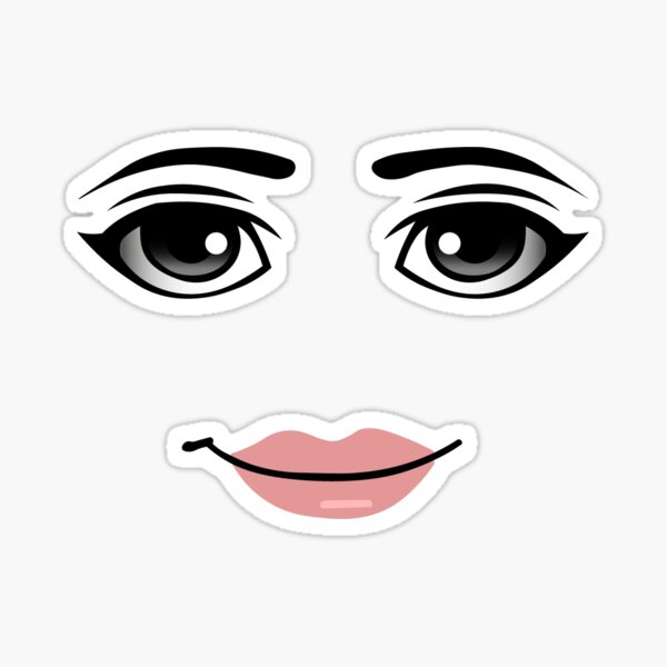 Roblox Sticker - Face Roblox Png Woman - Free Transparent PNG