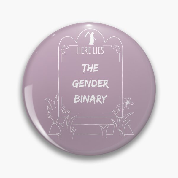 Item preview, Here Lies The Gender Binary Tombstone designed and sold by MidnightQueer.