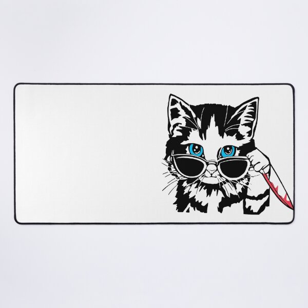 Item preview, cool cat with knife designed and sold by rezkiterus77.