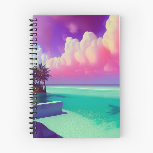 Item preview, Escena de playa vintage Dreamscape con nubes "Voriti" designed and sold by Dreamscape Apparel.