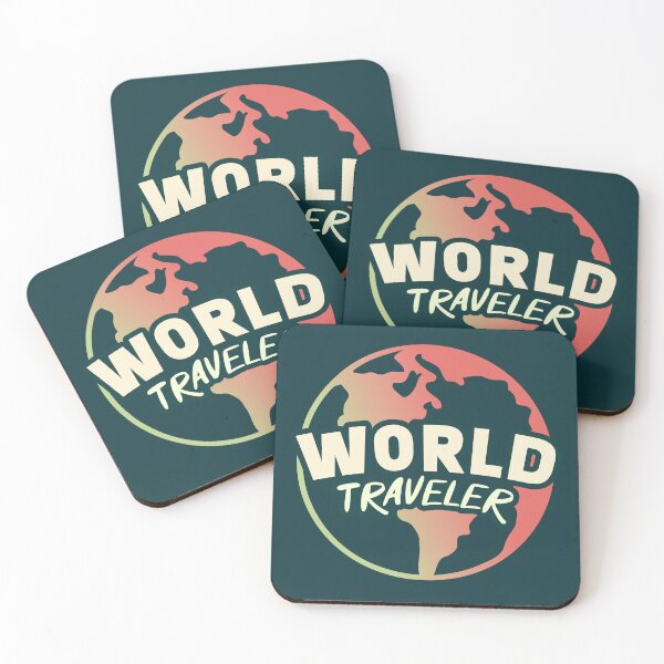 Item preview, World Traveler || Minimalist Planet Earth || Colorful World Map designed and sold by MadSwellDesigns.