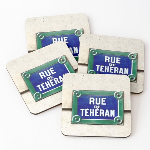 Item preview, Rue de Teheran Street Sign designed and sold by LeylaNovini.
