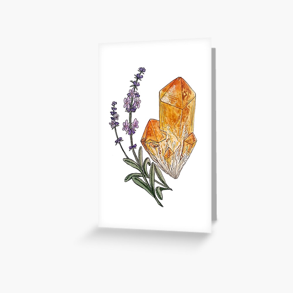 Lavender and Citrine Sticker for Sale by Aspen Workman