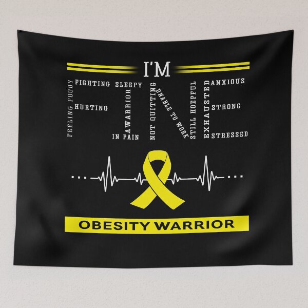 Item preview, I'm Fine Obesity Warrior Support Obesity Awareness Gifts designed and sold by rechardtee.