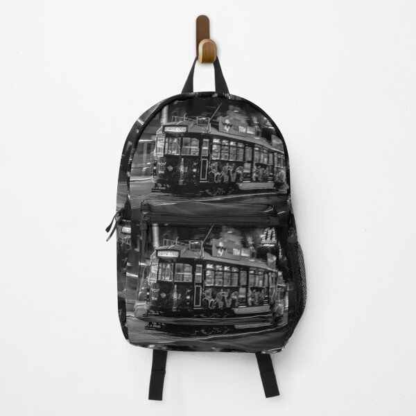 Item preview, Black and White Charing Cross Tram to Deborah Goldmine - White Night Bendigo 2022 designed and sold by Steven Jodoin.
