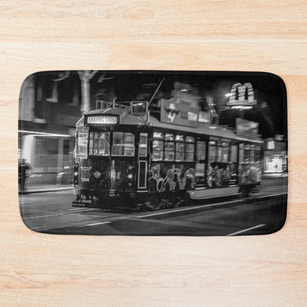 Item preview, Black and White Charing Cross Tram to Deborah Goldmine - White Night Bendigo 2022 designed and sold by Steven Jodoin.