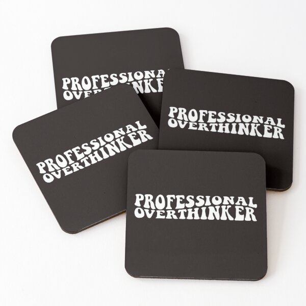 Item preview, Professional overthinking, funny overthinking, self love, ADHD affliction designed and sold by Sophistical.