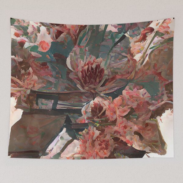 Item preview, Pink Impressionistic Petals-AI Floral Art designed and sold by BioDigital-Jazz.