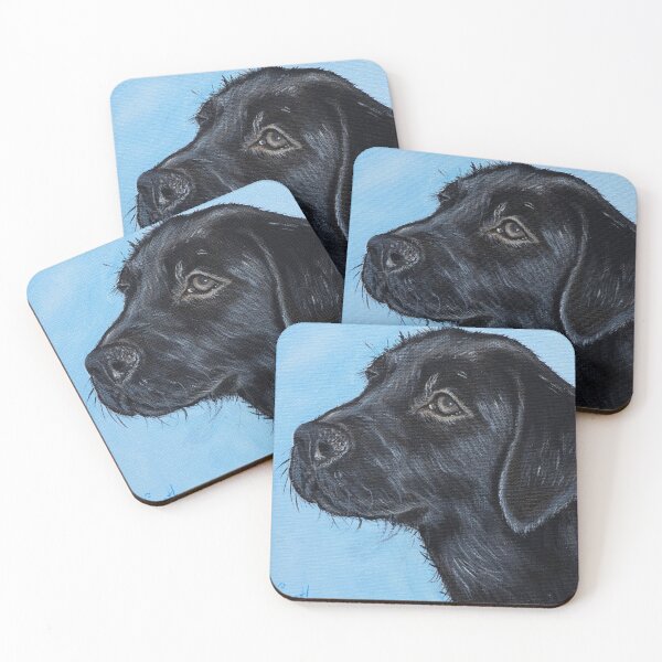 Item preview, Black Labrador Puppy Painting designed and sold by Art by Kirsten Sneath.