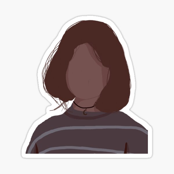 "Cute Girl with Short Hair" Sticker for Sale by AnkaryDesings Redbubble