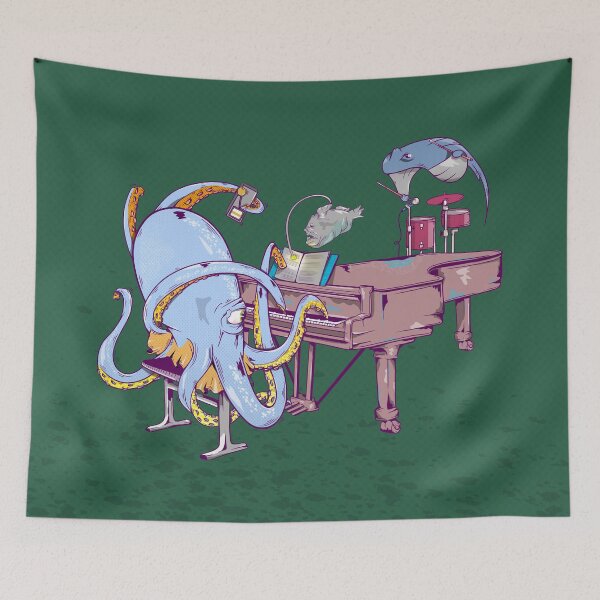 Item preview, Octopus pianist designed and sold by piedaydesigns.